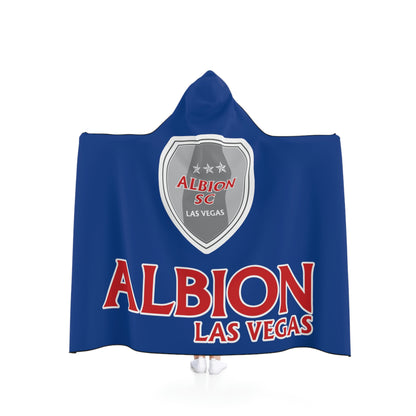 Albion LV Shield & Logo- Kid's Hooded Blanket- DARK BLUE (ALB-LV-64-002K)