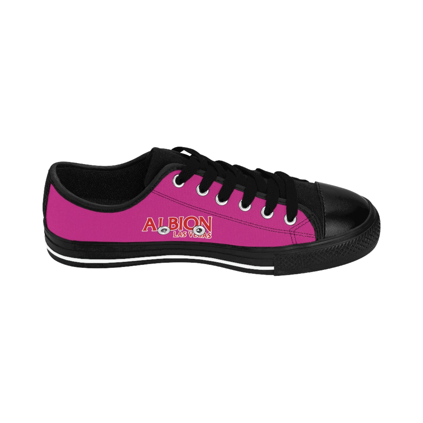 Albion LV Logo- Men's Sneakers- Pink and Black (ALB-LV-42-136M)