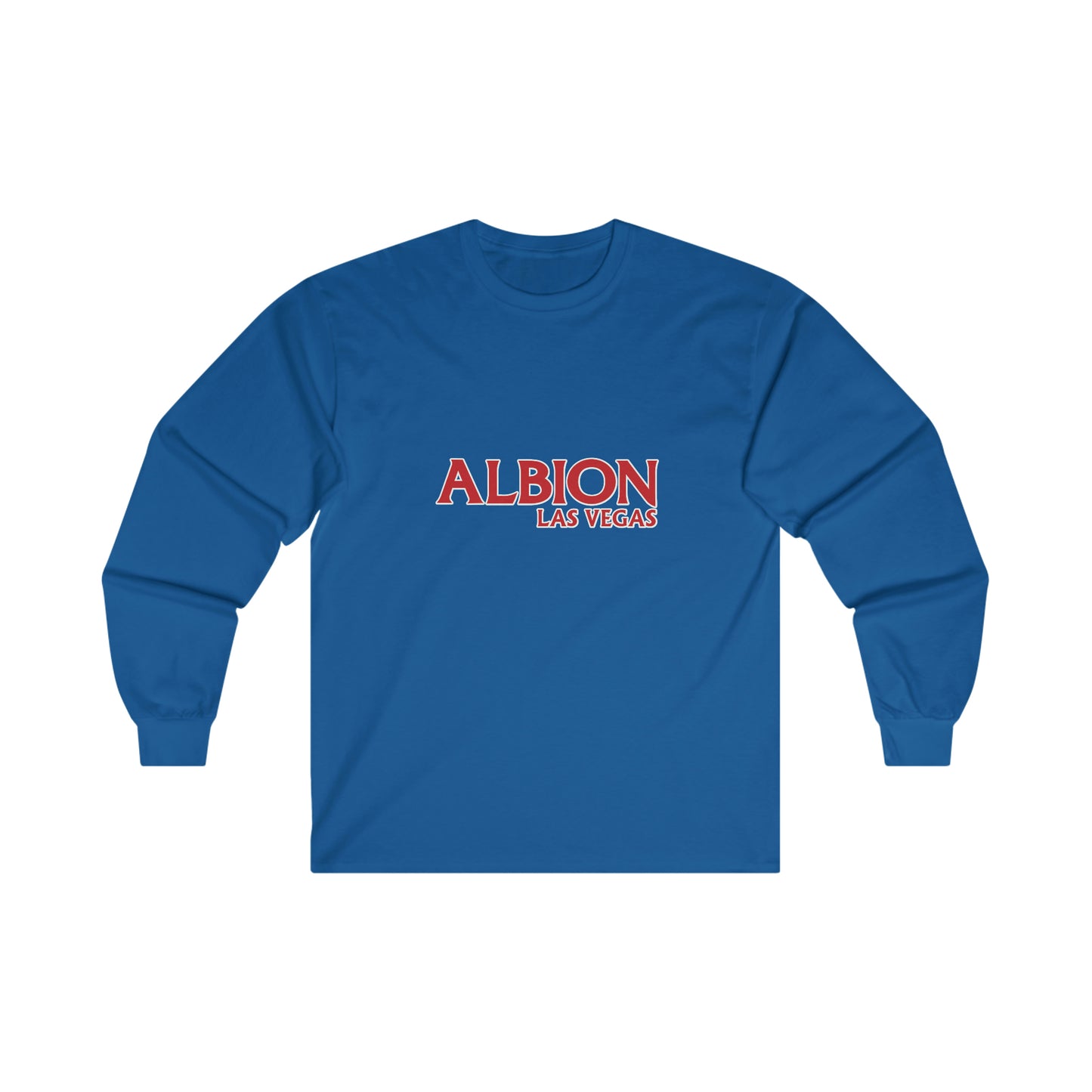 Albion LV Text Lg Front- Ultra Cotton Long Sleeve Tee (ALB-LV-21-223U)