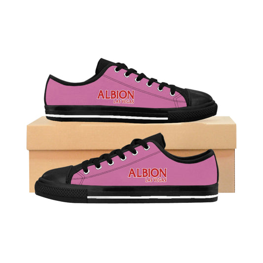 Albion LV Logo- Men's Sneakers- Light Pink and Black (ALB-LV-42-137M)