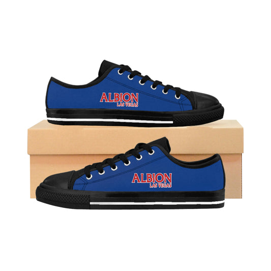 Albion LV Logo- Men's Sneakers- Dark Blue and Black (ALB-LV-42-135M)