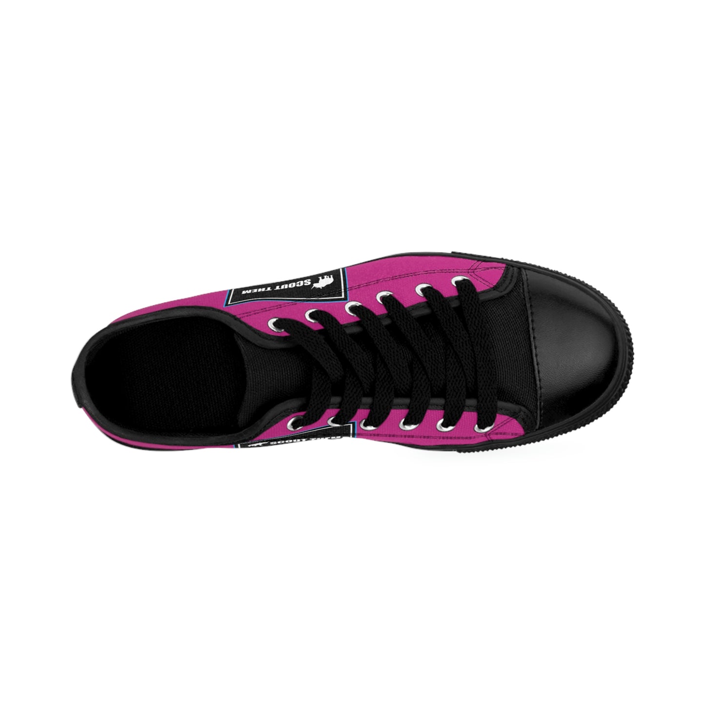 ScoutThem Shield blue border- Women's Sneakers- Pink and Black (ST-FGS-42-206W)