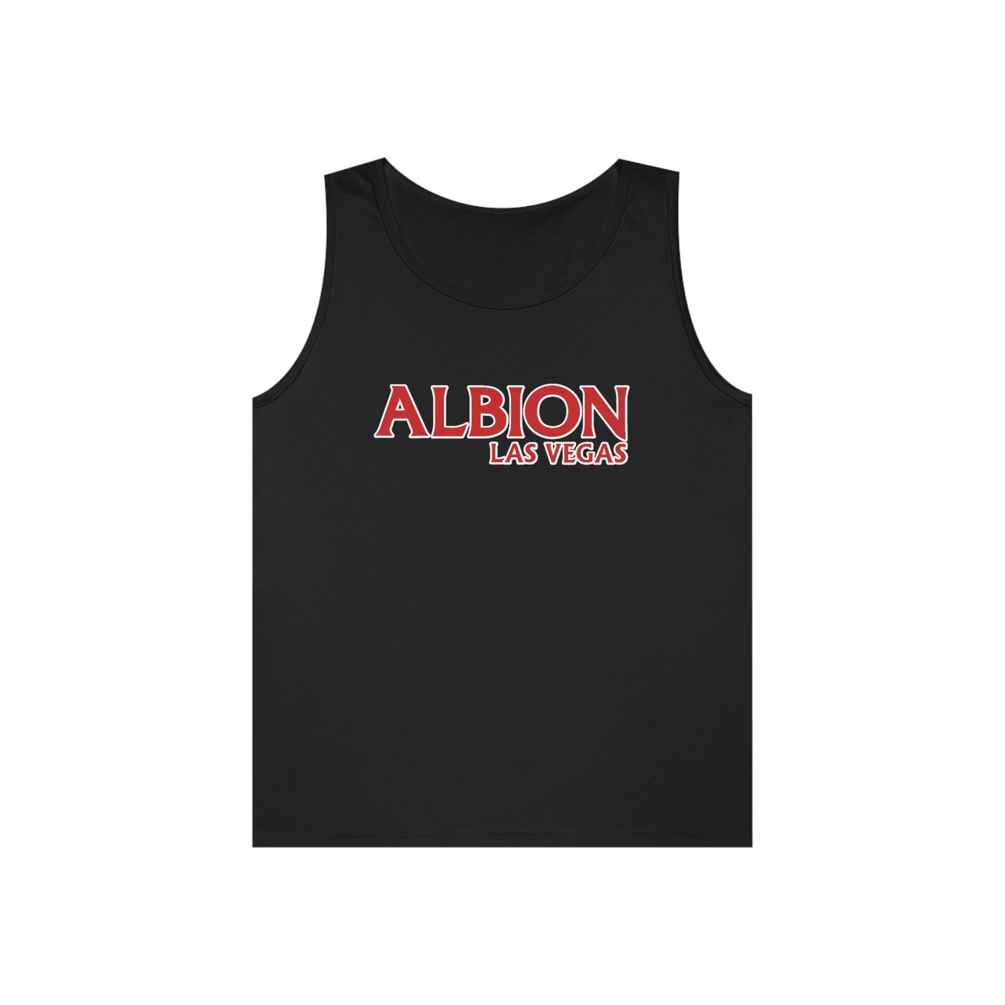 Albion LV Logo Lg- Unisex Heavy Cotton Tank Top (ALB-LV-21-315U)