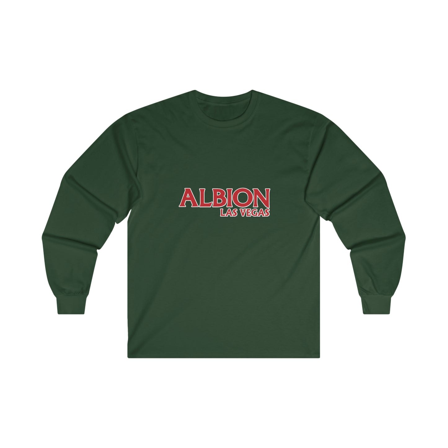 Albion LV Text Lg Front- Ultra Cotton Long Sleeve Tee (ALB-LV-21-223U)