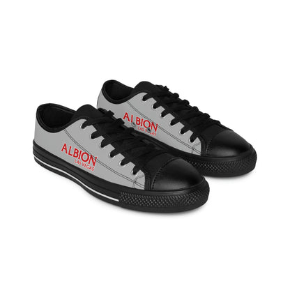 Albion LV Logo- Women's Sneakers- Light Grey and Black (ALB-LV-42-212W)