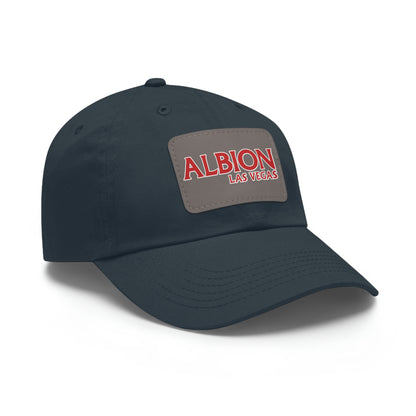 Albion LV Logo- Dad Hat with Leather Patch (ALB-LV-11-023U)