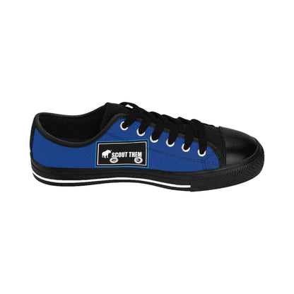 ScoutThem Shield blue border- Women's Sneakers- Dark Blue and Black (ST-FGS-42-205W)