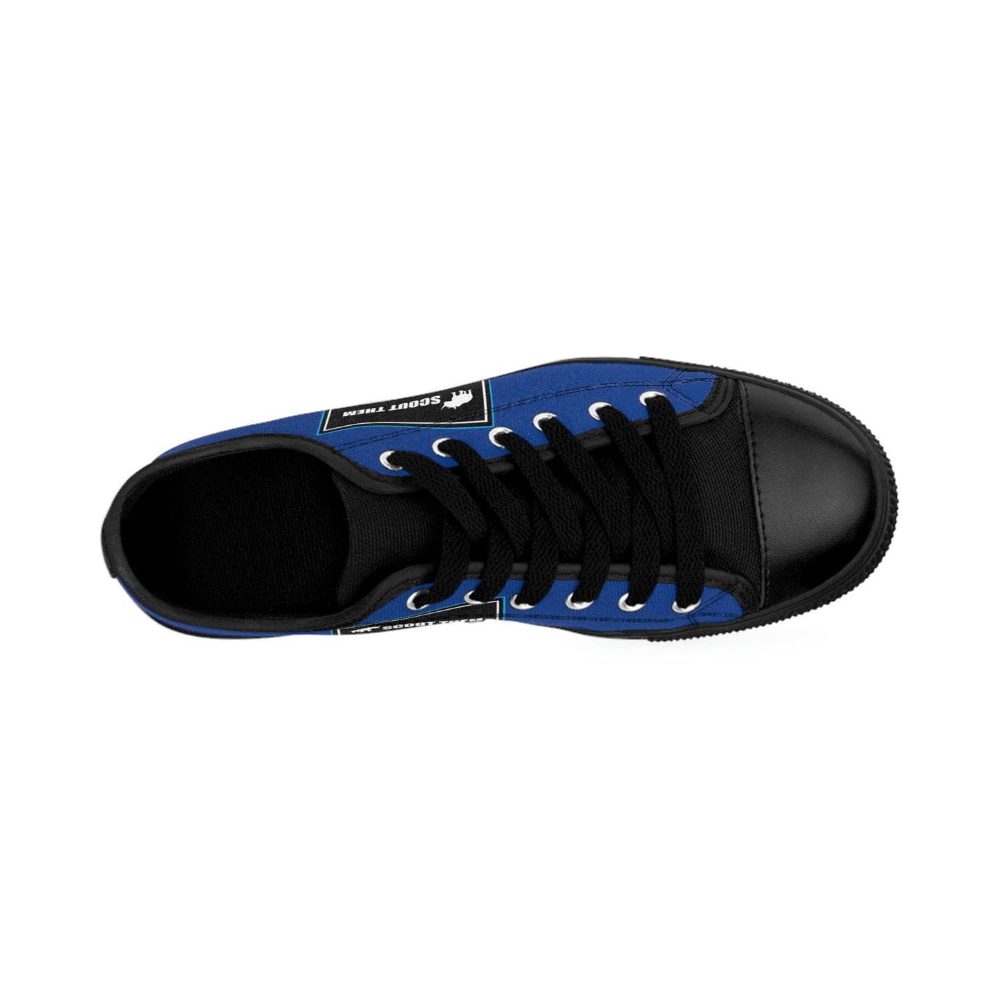 ScoutThem Shield blue border- Women's Sneakers- Dark Blue and Black (ST-FGS-42-205W)