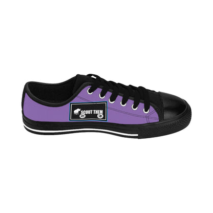 ScoutThem Shield blue border- Women's Sneakers- Light Purple and Black (ST-FGS-42-218W)