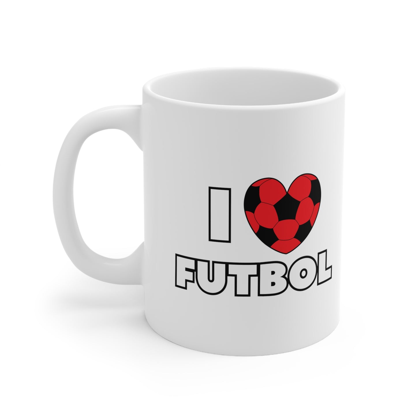 I Heart Futbol red- Ceramic Mug 11oz (ST-NCP-82-100A)