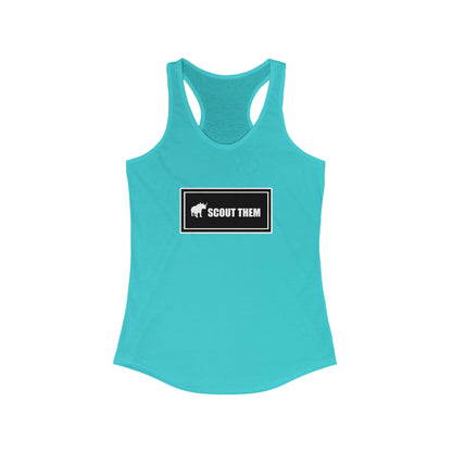 ScoutThem Shield Lg- Women's Ideal Racerback Tank (ST-FGS-21-304W)