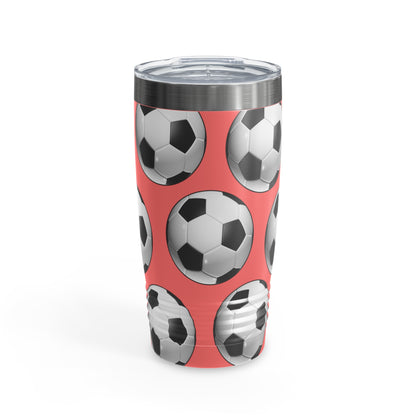 Soccer ball print- Various Colors- Ringneck Tumbler, 20oz (ST-NCP-82-050A)