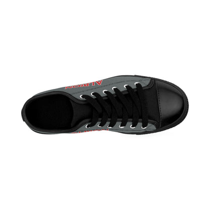 Albion LV Logo- Women's Sneakers- Dark Grey and Black (ALB-LV-42-218W)