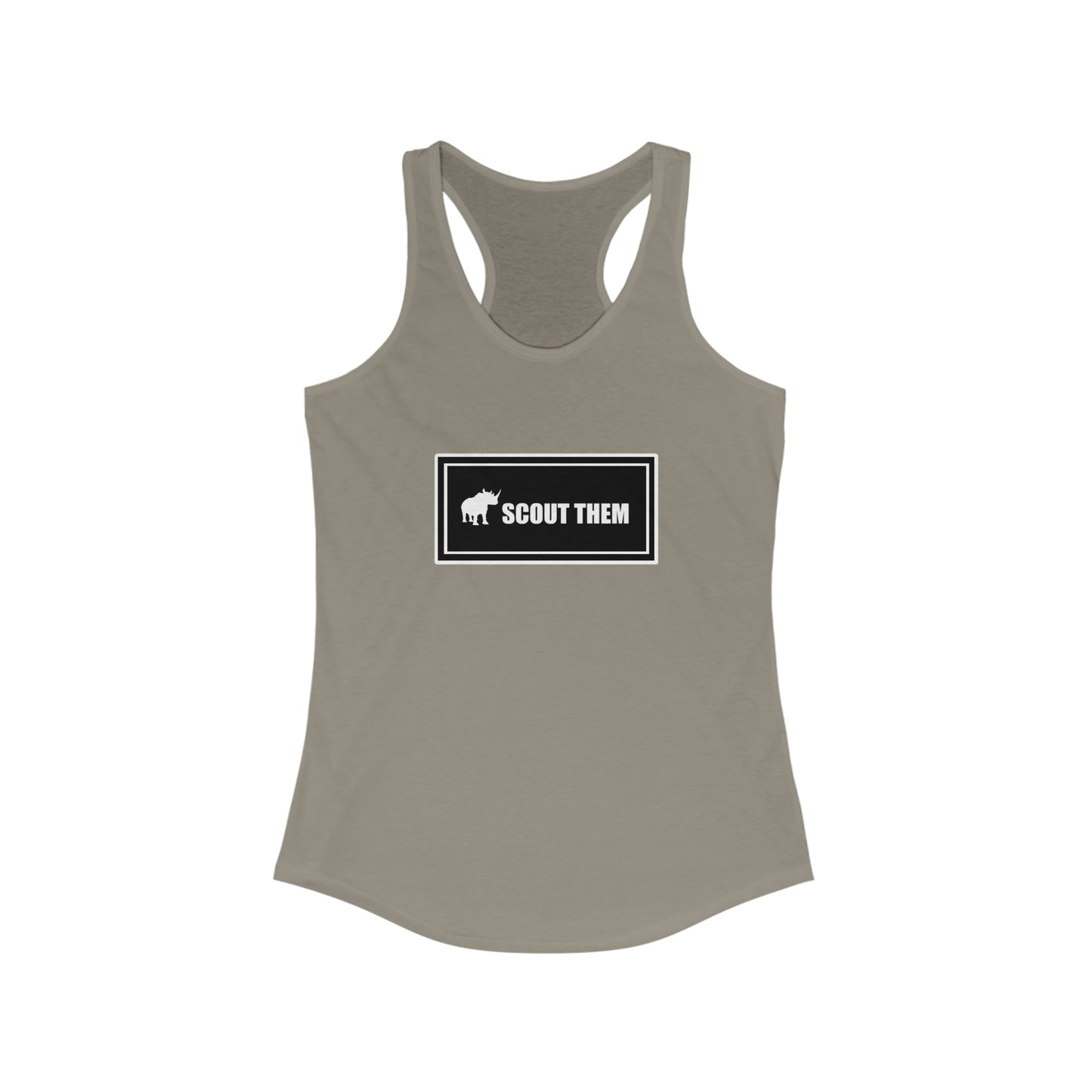 ScoutThem Shield Lg- Women's Ideal Racerback Tank (ST-FGS-21-304W)