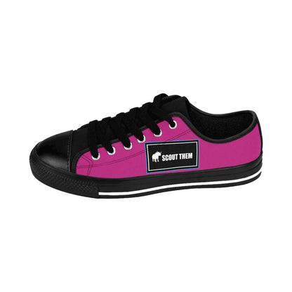 ScoutThem Shield blue border- Women's Sneakers- Pink and Black (ST-FGS-42-206W)