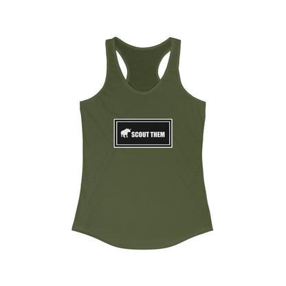 ScoutThem Shield Lg- Women's Ideal Racerback Tank (ST-FGS-21-304W)