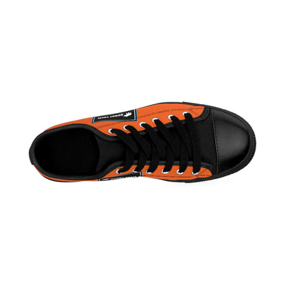 ScoutThem Shield blue border- Men's Sneakers- Orange and Black (ST-FGS-42-113M)