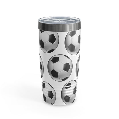 Soccer ball print- Various Colors- Ringneck Tumbler, 20oz (ST-NCP-82-050A)