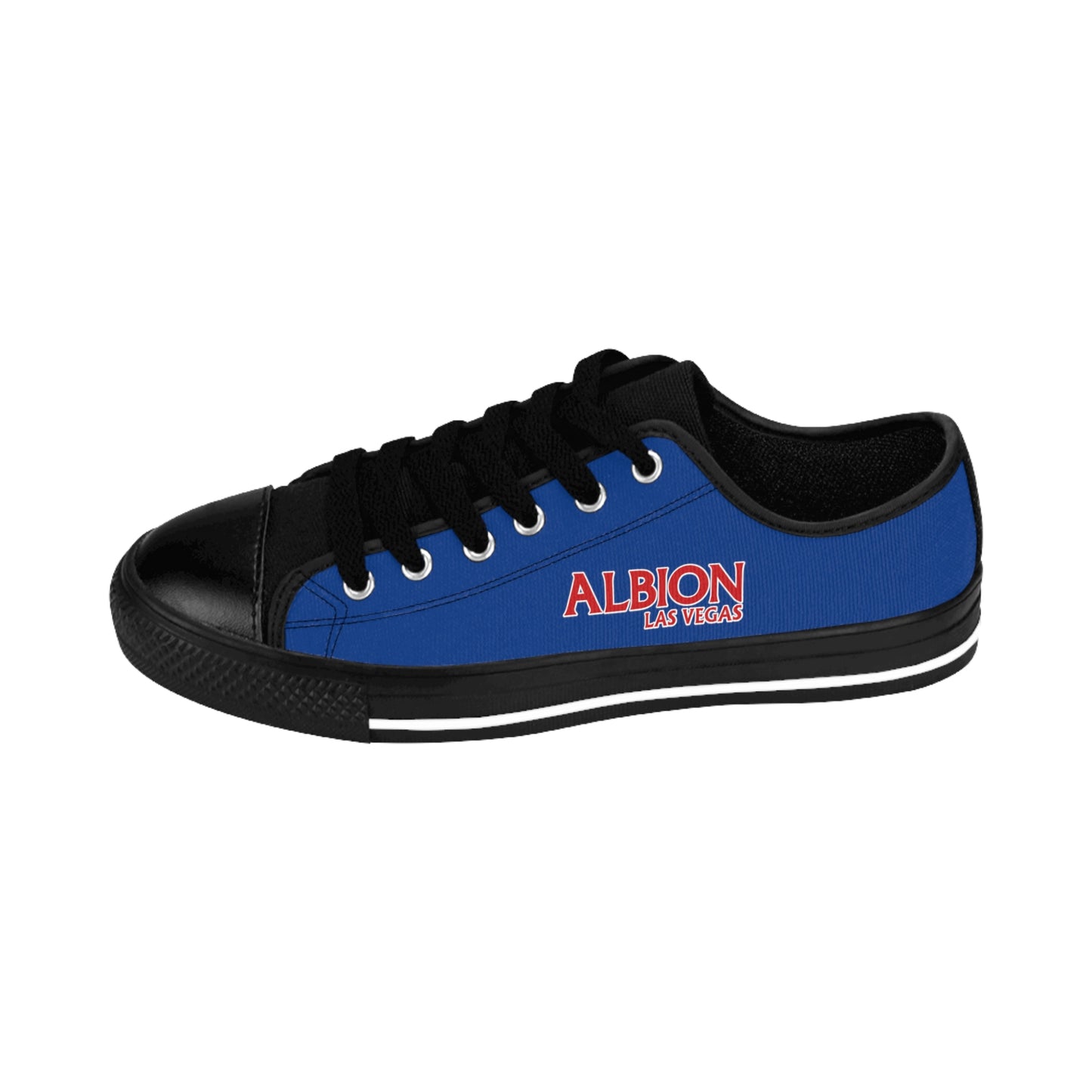 Albion LV Logo- Men's Sneakers- Dark Blue and Black (ALB-LV-42-135M)