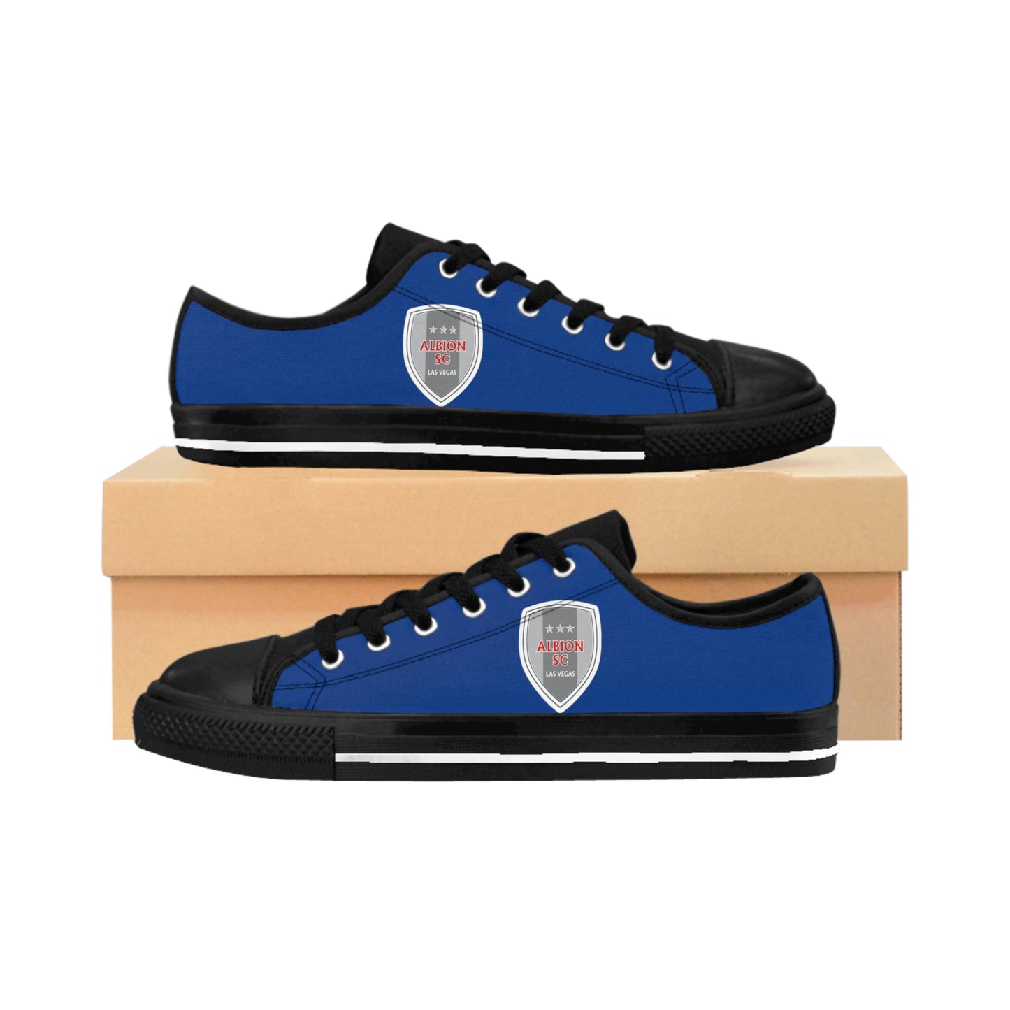 Albion LV Shield- Women's Sneakers- Dark Blue and Black (ALB-LV-42-205W)