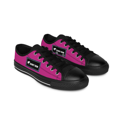 ScoutThem Shield blue border- Women's Sneakers- Pink and Black (ST-FGS-42-206W)