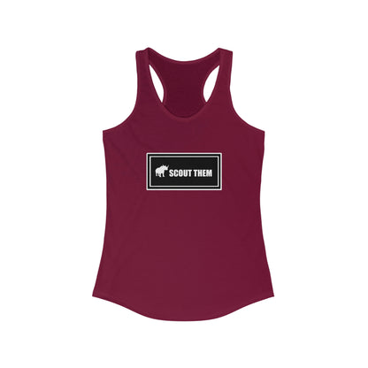 ScoutThem Shield Lg- Women's Ideal Racerback Tank (ST-FGS-21-304W)