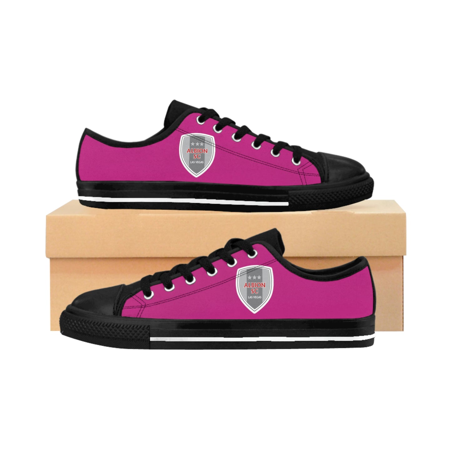 Albion LV Shield- Men's Sneakers- Pink and Black (ALB-LV-42-106M)