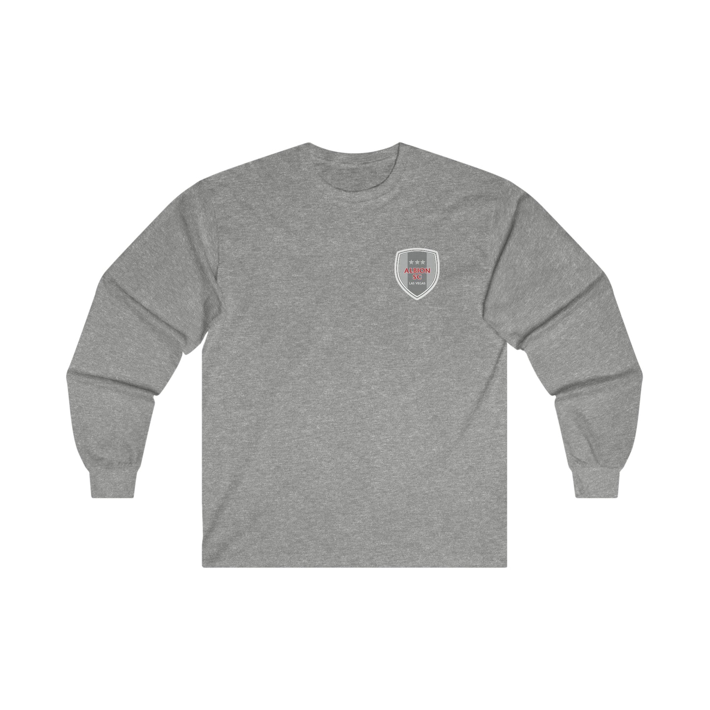 Albion LV Shield Sm Front- Ultra Cotton Long Sleeve Tee (ALB-LV-21-211U)