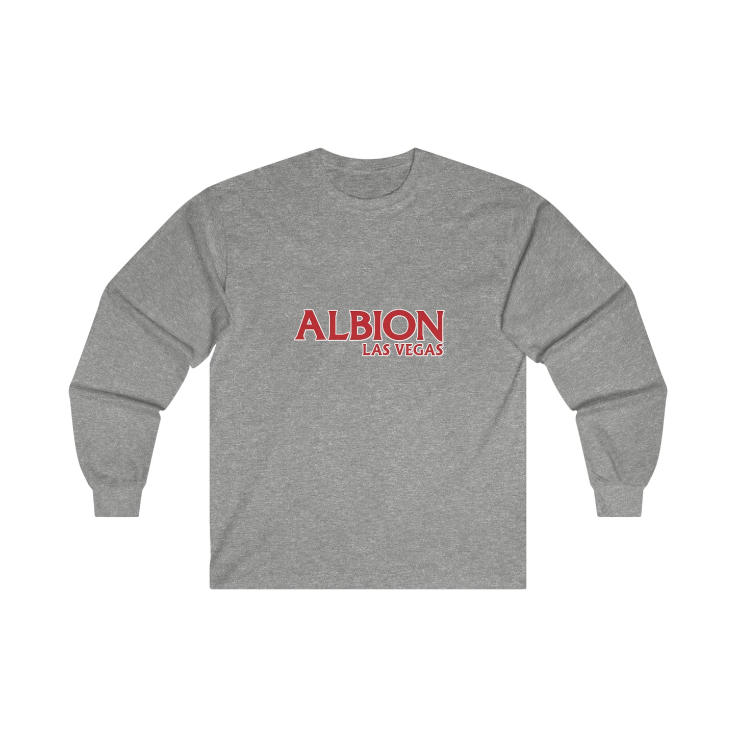 Albion LV Text Lg Front- Ultra Cotton Long Sleeve Tee (ALB-LV-21-223U)