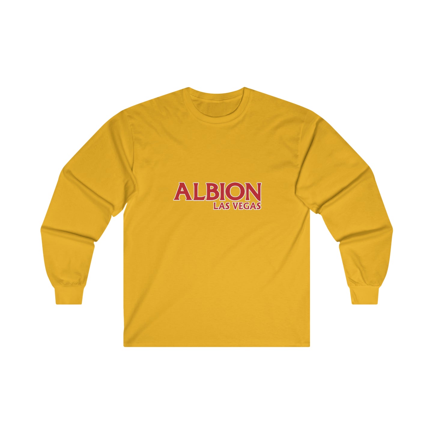 Albion LV Text Lg Front- Ultra Cotton Long Sleeve Tee (ALB-LV-21-223U)