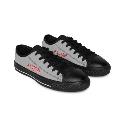 Albion LV Logo- Men's Sneakers- Light Grey and Black (ALB-LV-42-132M)