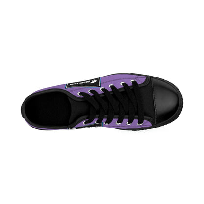 ScoutThem Shield blue border- Women's Sneakers- Light Purple and Black (ST-FGS-42-218W)