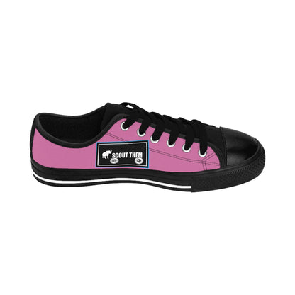 ScoutThem Shield blue border- Women's Sneakers- Light Pink and Black (ST-FGS-42-207W)