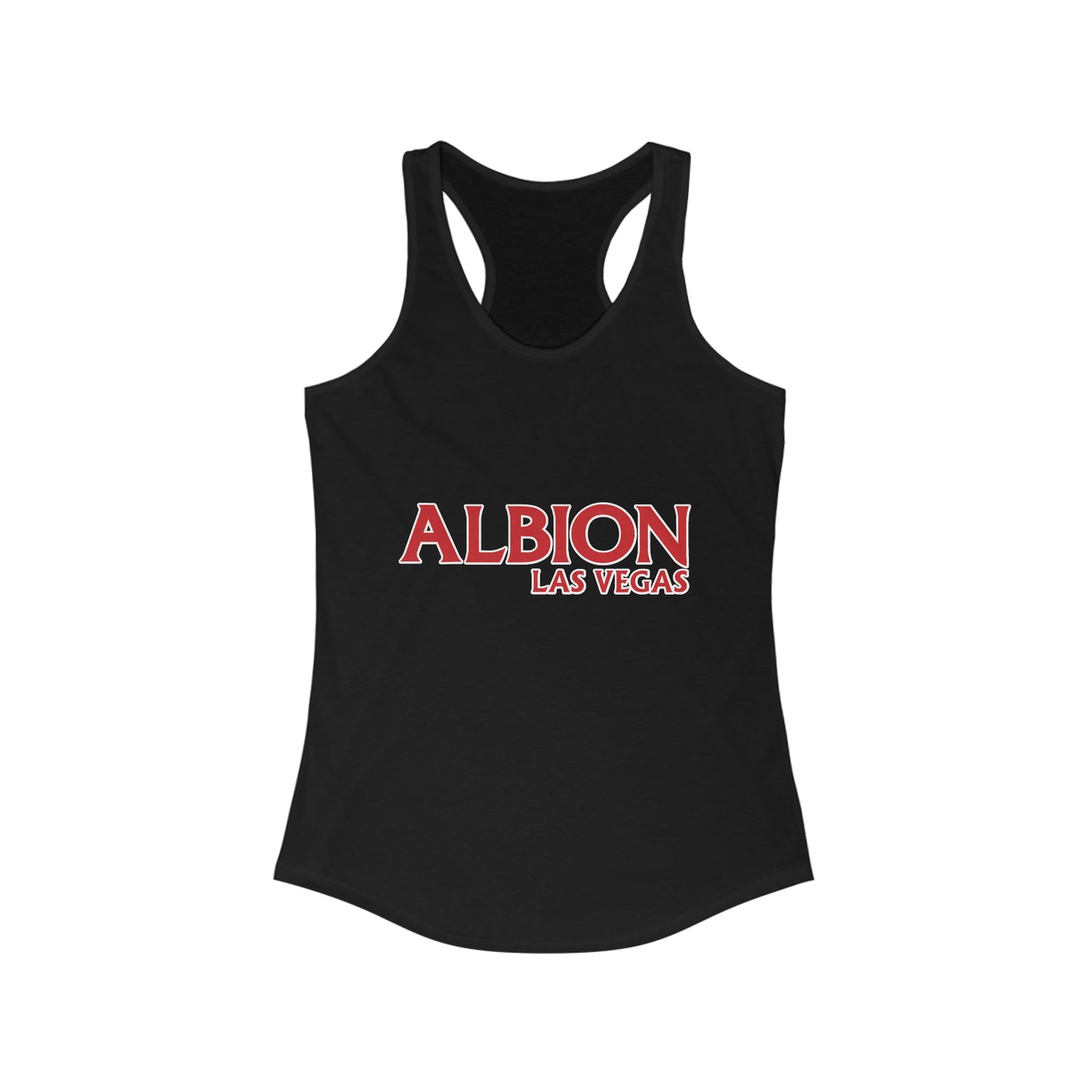 Albion LV Logo Lg- Women's Ideal Racerback Tank (ALB-LV-21-303W)