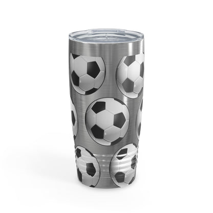 Soccer ball print- Various Colors- Ringneck Tumbler, 20oz (ST-NCP-82-050A)