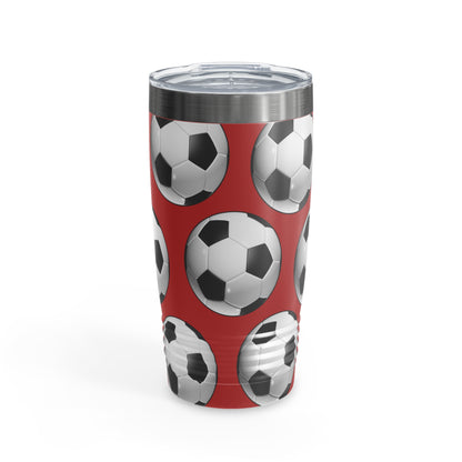 Soccer ball print- Various Colors- Ringneck Tumbler, 20oz (ST-NCP-82-050A)