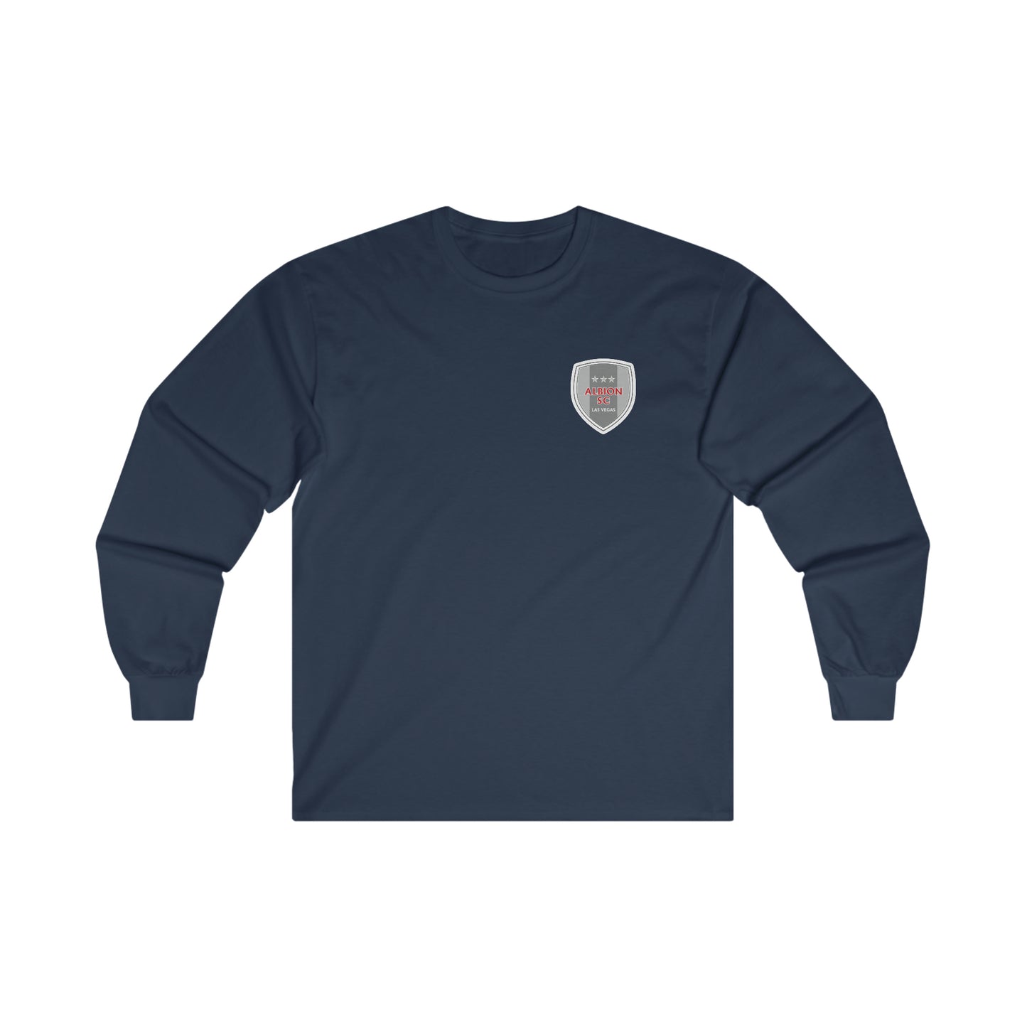 Albion LV Shield Sm Front- Ultra Cotton Long Sleeve Tee (ALB-LV-21-211U)