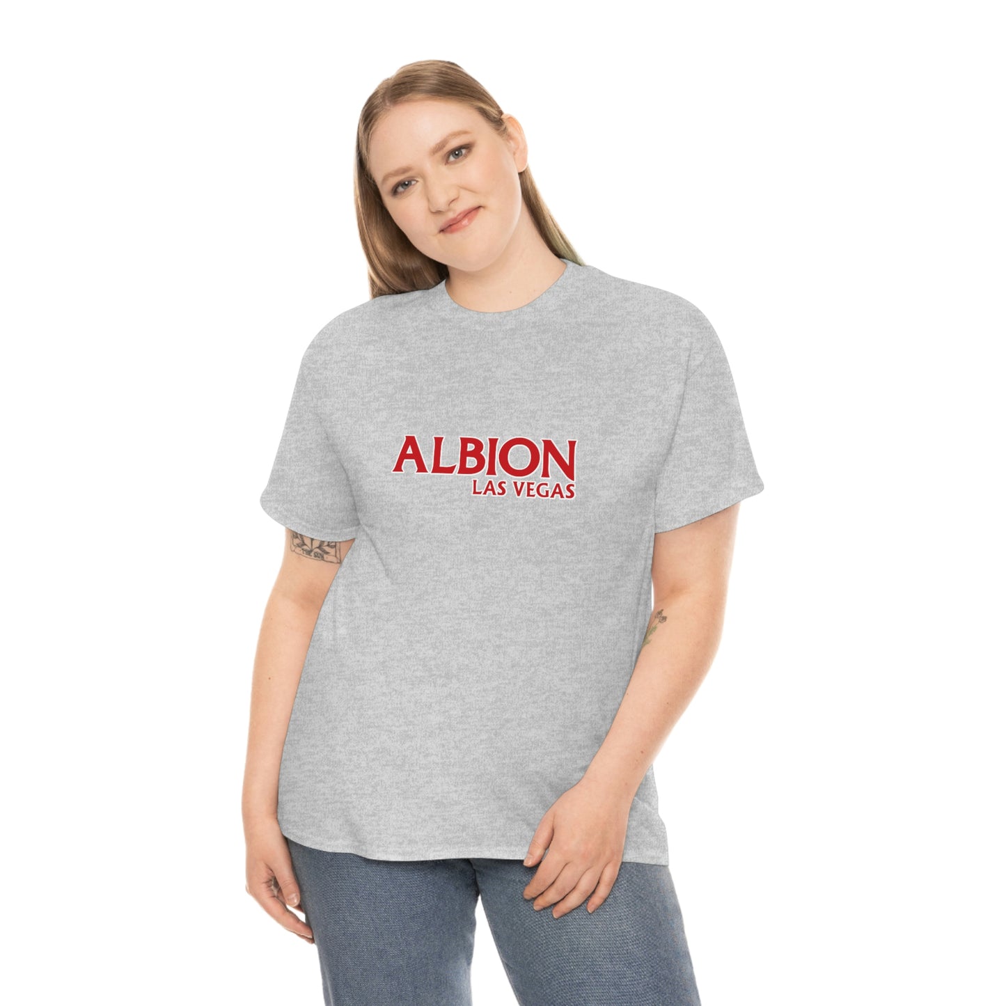 Albion LV Logo Lg - Unisex Heavy Cotton Tee (ALB-LV-21-023U)