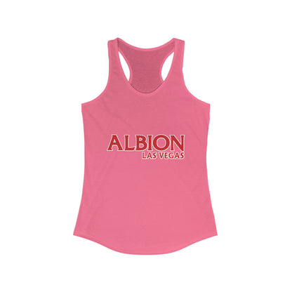 Albion LV Logo Lg- Women's Ideal Racerback Tank (ALB-LV-21-303W)