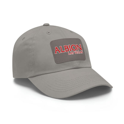 Albion LV Logo- Dad Hat with Leather Patch (ALB-LV-11-023U)