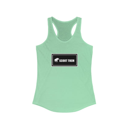 ScoutThem Shield Lg- Women's Ideal Racerback Tank (ST-FGS-21-304W)