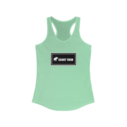 ScoutThem Shield Lg- Women's Ideal Racerback Tank (ST-FGS-21-304W)