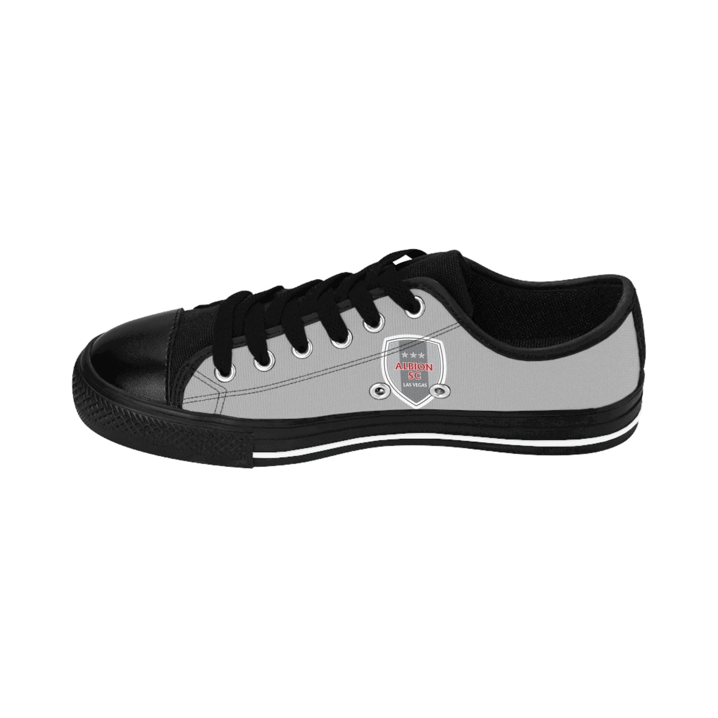 Albion LV Shield- Women's Sneakers- Light Grey and Black (ALB-LV-42-202W)