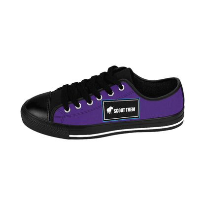 ScoutThem Shield blue border- Women's Sneakers- Purple and Black (ST-FGS-42-219W)