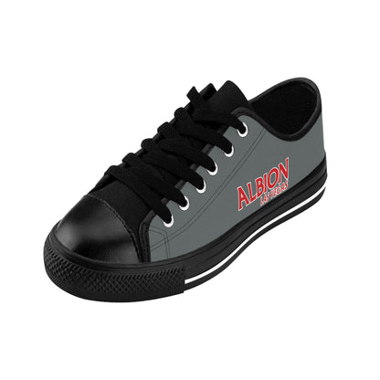 Albion LV Logo- Women's Sneakers- Dark Grey and Black (ALB-LV-42-218W)