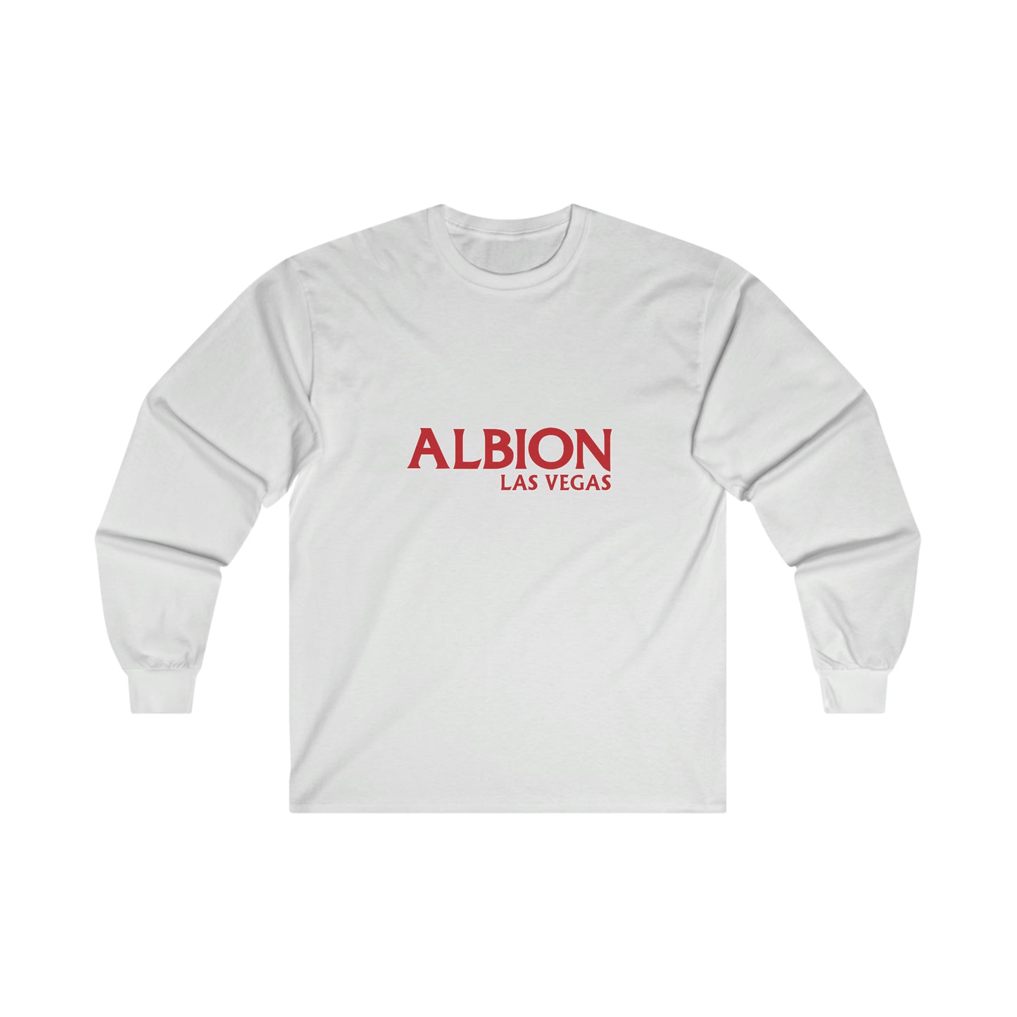 Albion LV Text Lg Front- Ultra Cotton Long Sleeve Tee (ALB-LV-21-223U)