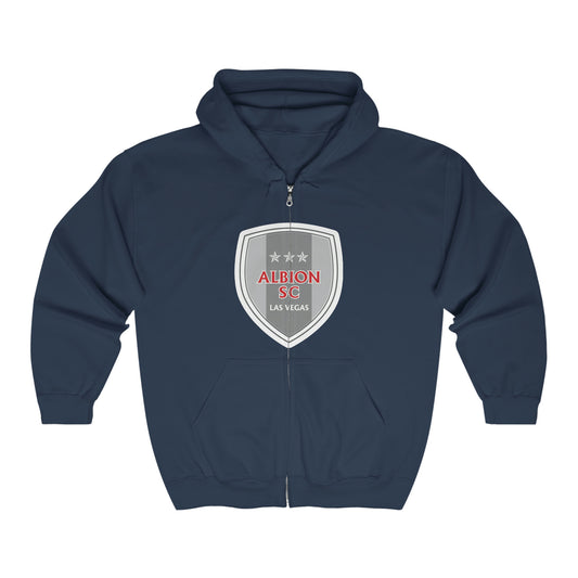 Albion LV Shield Lg Front- Unisex Heavy Blend™ Full Zip Hooded Sweatshirt (ALB-LV-22-513U)