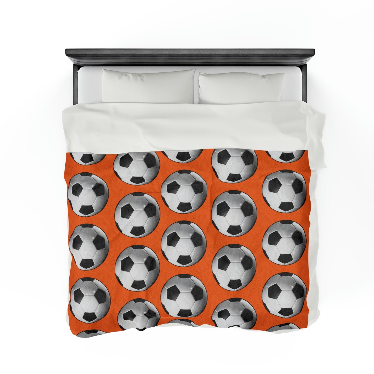 Soccer ball print- Velveteen Plush Blanket- CRUSTA (ST-NCP-61-133U)