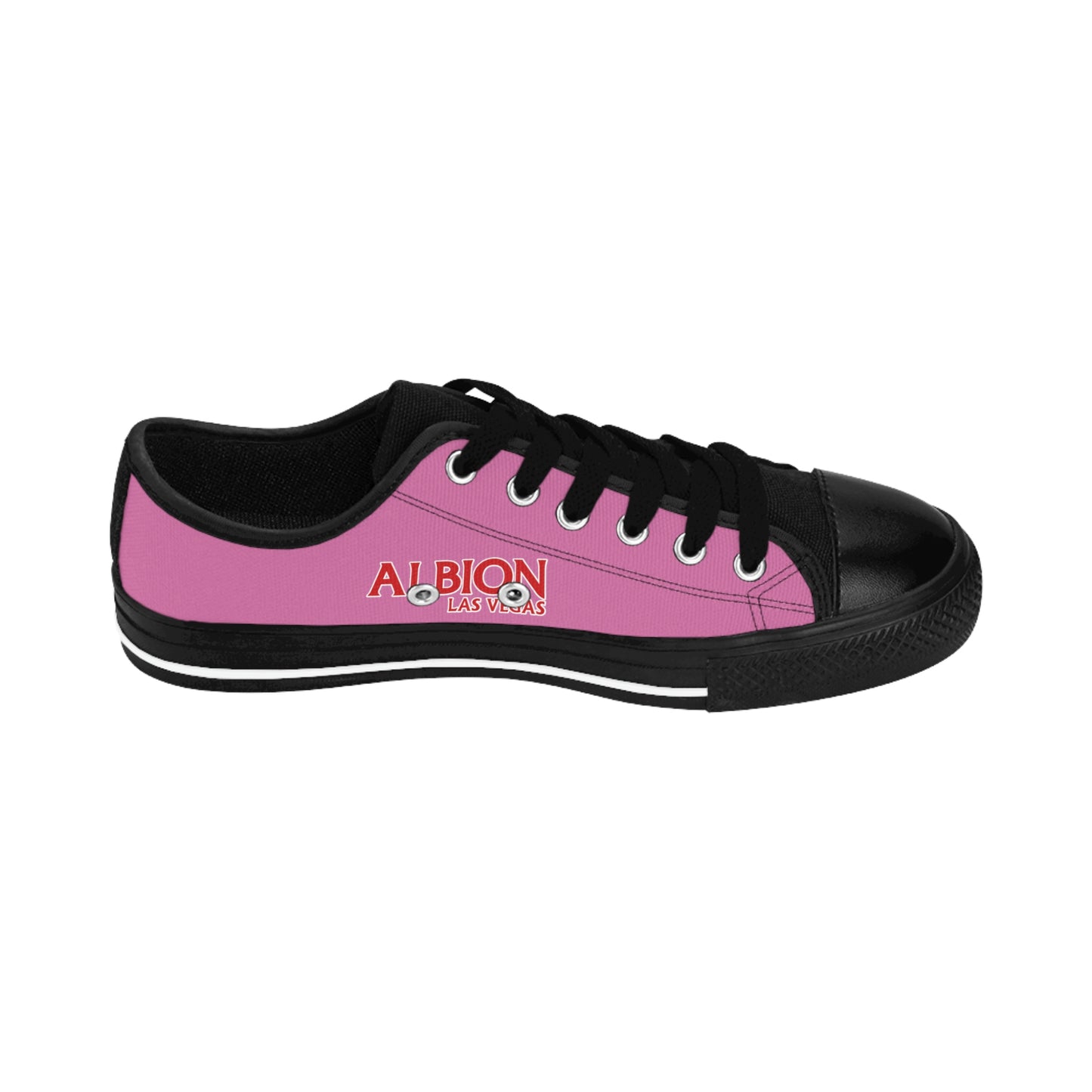 Albion LV Logo- Men's Sneakers- Light Pink and Black (ALB-LV-42-137M)